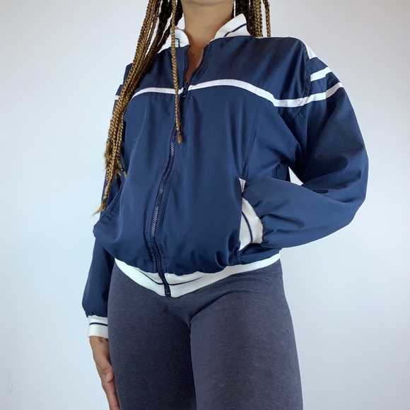 Dior Jackets & Coats Vintage Christian Dior Navy Blue Bomber Jacket Poshmark